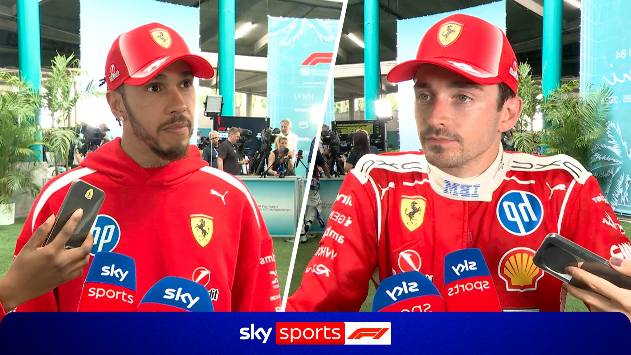 Ferrari's Lewis Hamilton and Charles Leclerc both share their  disappointment following a difficult Miami Grand Prix.