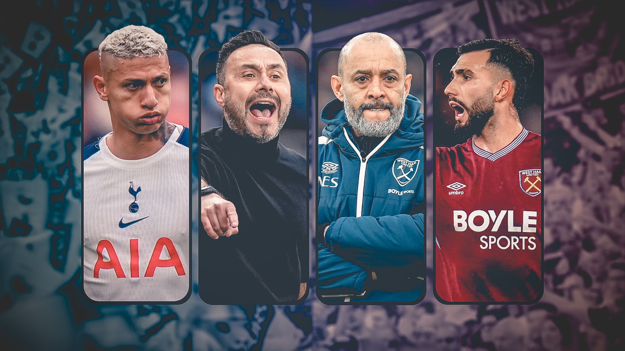 Tottenham and West Ham in two-way Premier League relegation scrap with three games left of the season