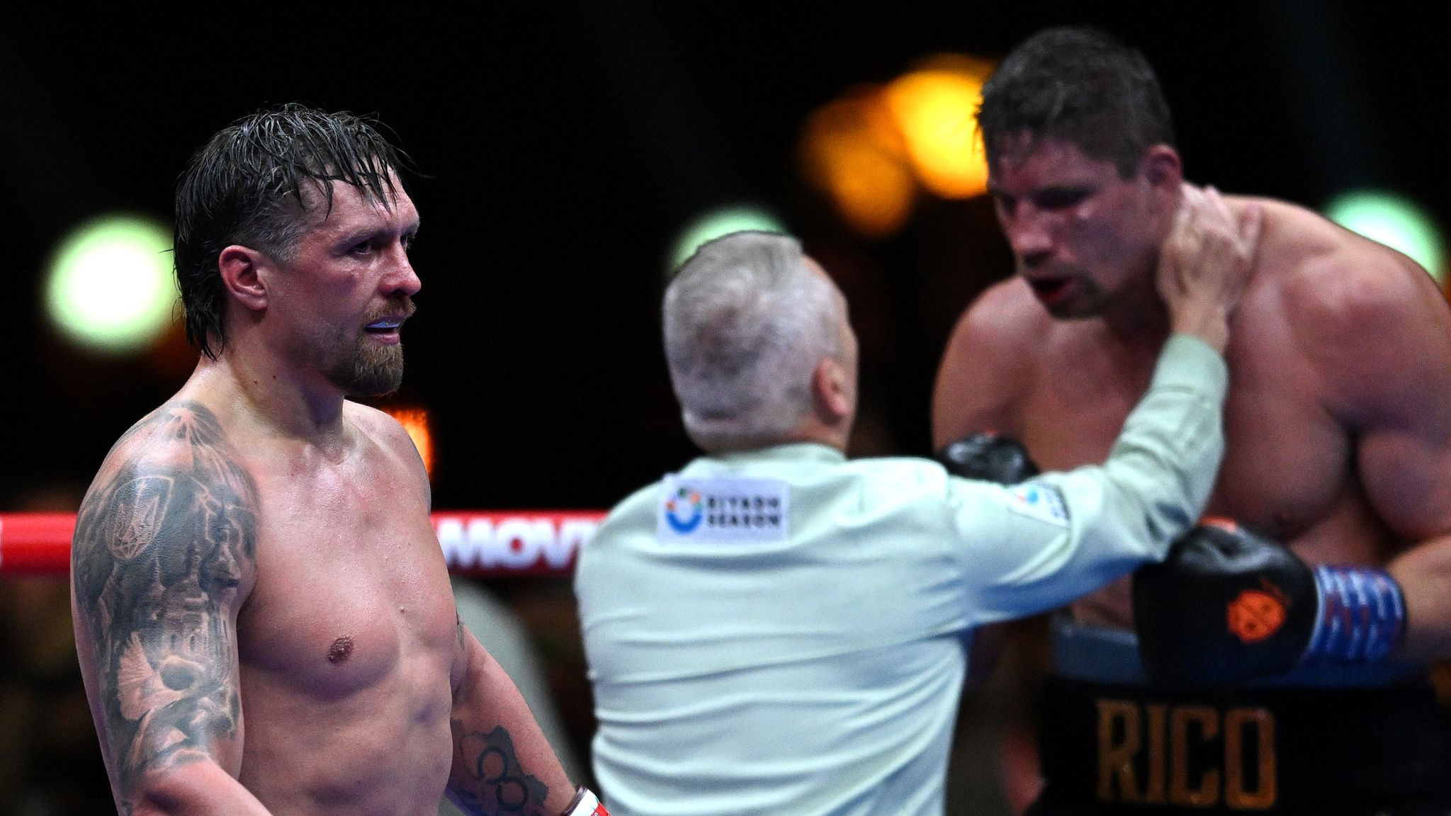 Oleksandr Usyk vs. Rico Verhoeven fight results, highlights: Champ retains title with controversial late TKO