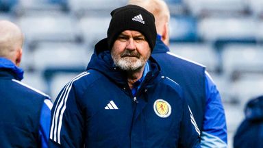 GLASGOW, SCOTLAND - MARCH 30: Scotland Head Coach Steve Clarke during a Scotland Men's National Team MD-1 training session at Barclays Hampden, on March 30, 2026, in Glasgow, Scotland. (Photo by Alan Harvey / SNS Group)