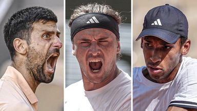 Novak Djokovic, Alexander Zverev, and Felix Auger-Aliassime are contenders for the French Open title