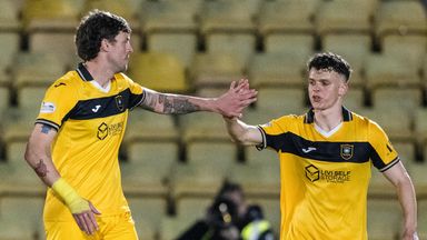 Robbie Muirhead (right) scored the equaliser for Livingston