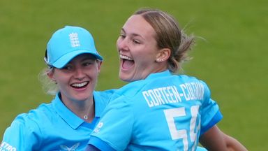 Left-arm spinner Tilly Corteen-Coleman (left) is an exciting prospect