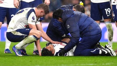 Spurs forward Wilson Odobert suffered an ACL injury earlier this season at the Tottenham Hotspur Stadium