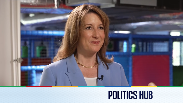 Chancellor Rachel Reeves speaks to Sky News