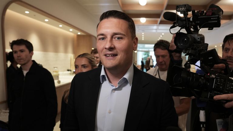 Wes Streeting arrives at the Progress Conference. Pic: PA