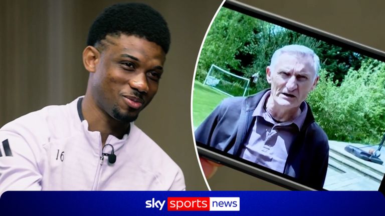 Amad Diallo reacts to an emotional message from former boss Tony Mowbray, as the Manchester United attacker prepares for a return to Sunderland having spent a year at the Stadium of Light on loan