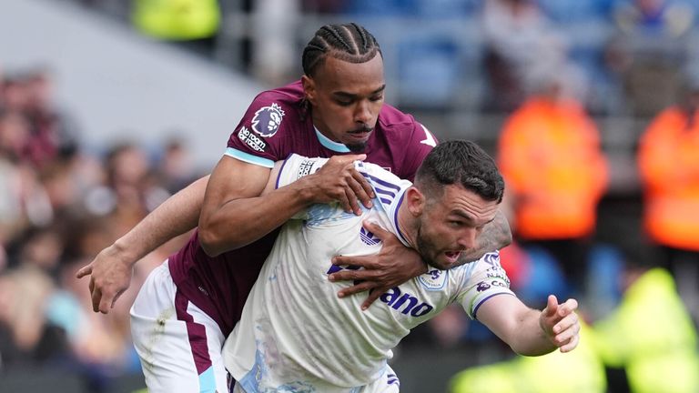 Aston Villa were held to a point at Burnley