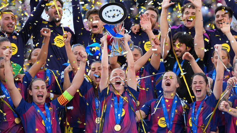 Barcelona have been crowned Champions League winners