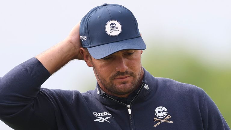 Bryson DeChambeau is in danger of missing the cut at the PGA Championship