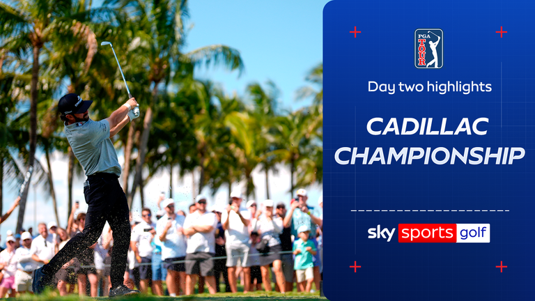 Highlights from the second round of the Cadillac Championship at Trump National Doral in Miami.