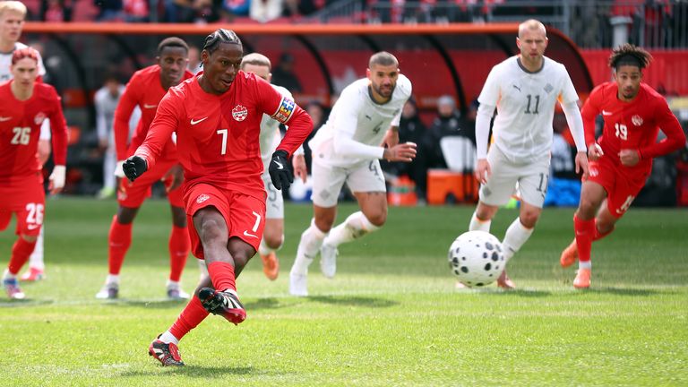 Canada forward Jonathan David