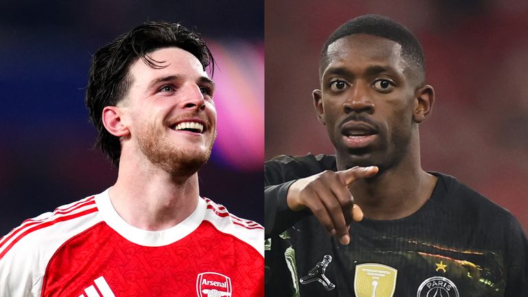 Dembele or Saka? Gabriel misses out? Sky Sports' combined PSG and Arsenal XI