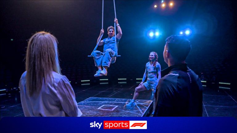 Pierre Gasly and Isack Hadjar visit Cirque Du Soleil to try their hand at some hilarious stunts!