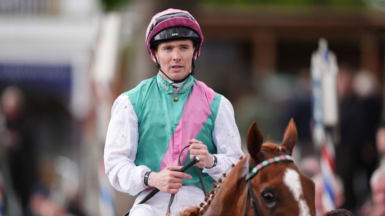 Colin Keane after winning the Al Basti Equiworld Dubai Dante Stakes at York Racecourse