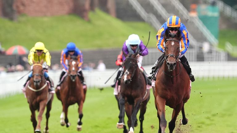 Constitution River runs out an impressive winner of the Dee Stakes