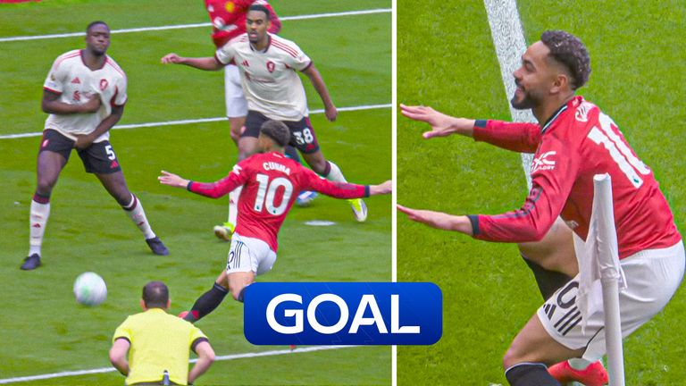 Cunha scores for Man Utd