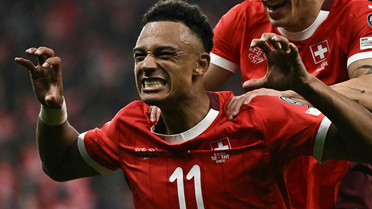 Nottingham Forest and Switzerland forward Dan Ndoye