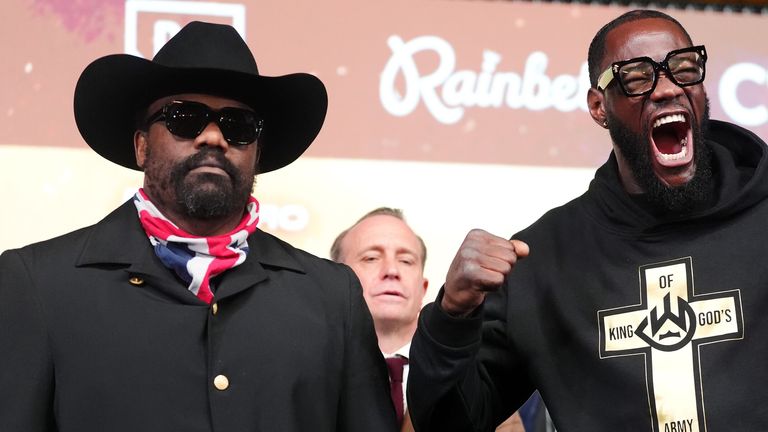 Derek Chisora and Deontay Wilder (PA)