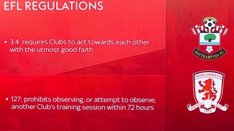 EFL Regulations spygate