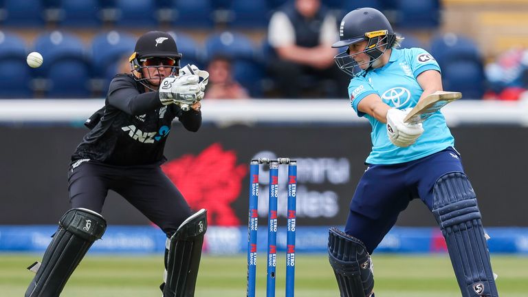New Zealand levelled their ODI series against England with a rain-affected victory in Cardiff