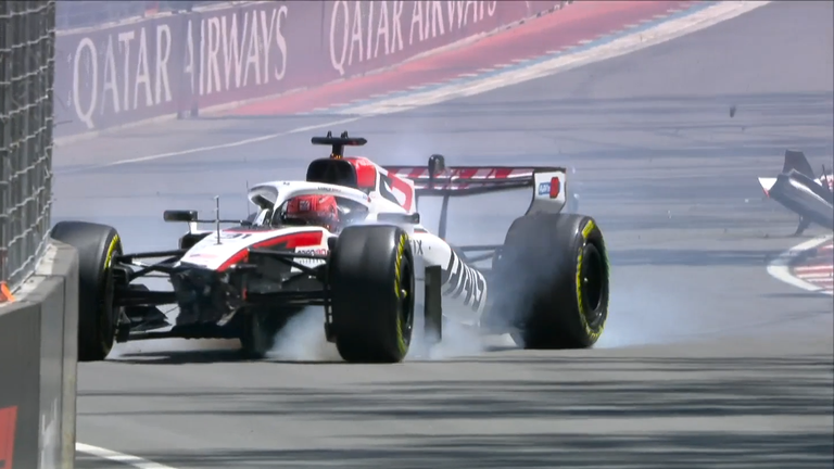 Esteban Ocon crash
