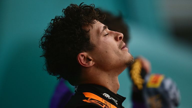 Lando Norris at the Miami GP