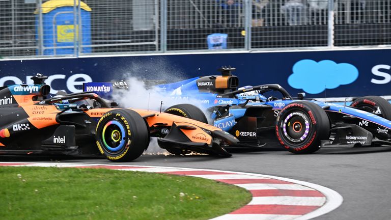 Oscar Piastri collided with Alex Albon at the 2026 Canadian Grand Prix