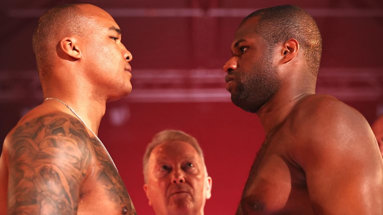 Fabio Wardley, Daniel Dubois (Pic courtesy of Queensberry Promotions)
