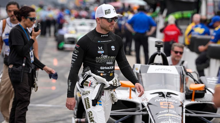 The victory was Rosenqvist's second career win in 120 IndyCar races