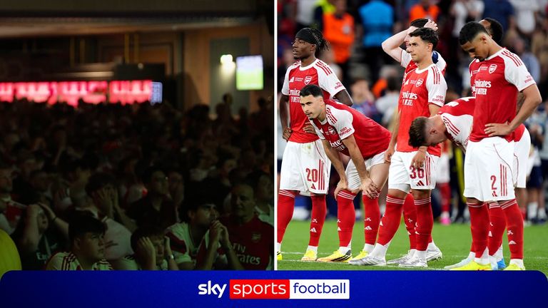 Gabriel missed Arsenal's fifth penalty as PSG celebrated winning the Champions League in successive years.