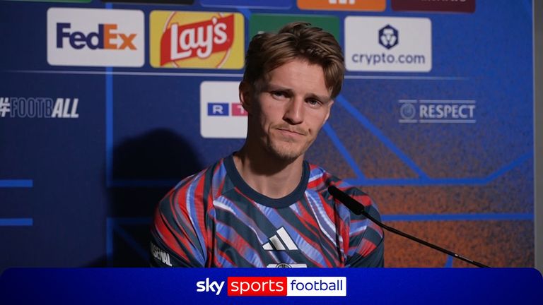 Arsenal captain Martin Odegaard struggled to contain his disappointment following their Champions League final defeat to PSG on penalties.