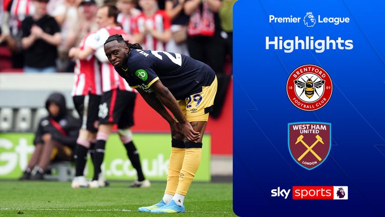 Highlights from the Premier League match between Brentford and West Ham.