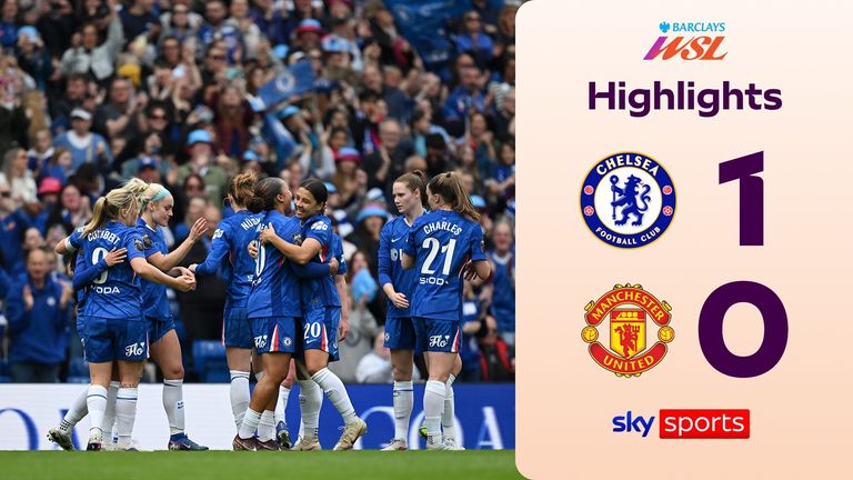 Highlights of the Women's Super League match between Chelsea and Manchester United.