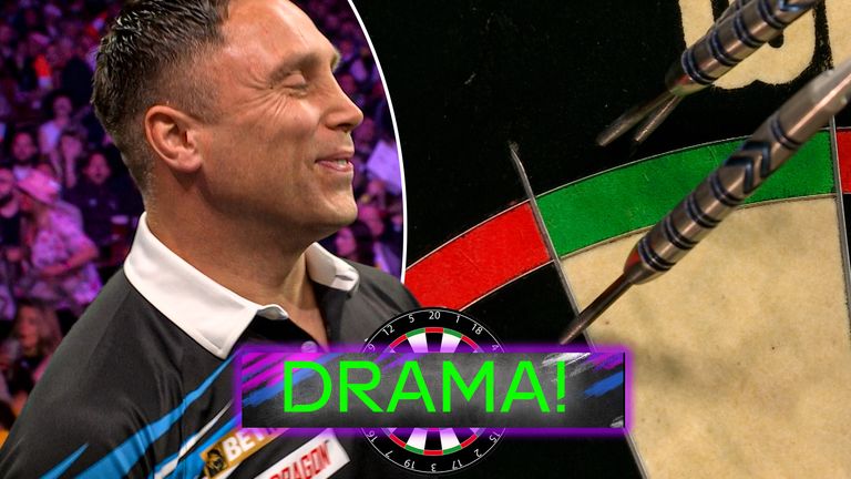 Gerwyn Price misses double against Michael van Gerwen