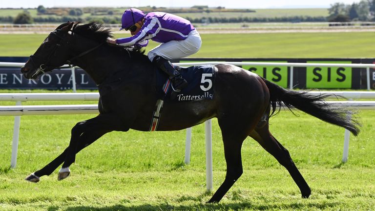 Gstaad and Ryan Moore win the Tattersalls 2000 Guineas for trainer Aidan O'Brien. (Healy Racing)