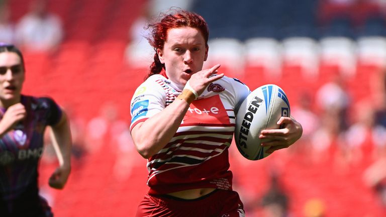 - Wigan's Eva Hunter.