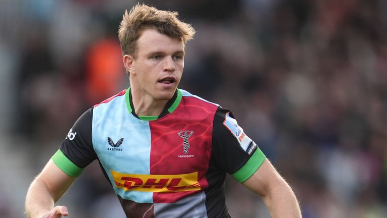 Jamie Benson scored three tries for Harlequins.