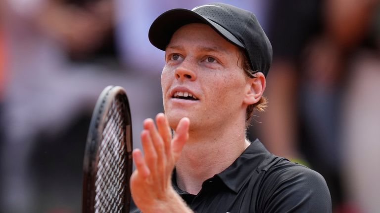 Jannik Sinner (AP Photo/Alessandra Tarantino)