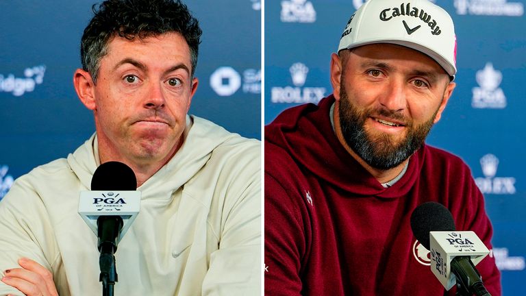 Jon Rahm and Rory McIlroy 