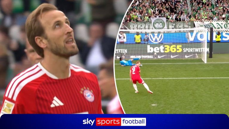A rare penalty miss from Harry Kane for Bayern Munich has given Wolfsburg a lease of life in their bid to escape relegation from the Bundesliga