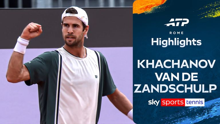 Karen Khachanov in the Italian Open