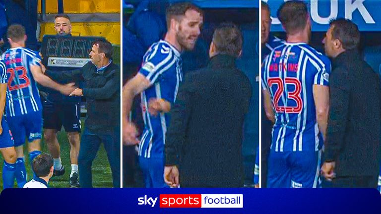 Kilmarnock substitute fumes.