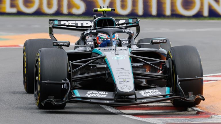 May 23, 2026, Montreal, Quebec, Canada: Andrea Kimi Antonelli of Italy driving the (12) Mercedes AMG Petronas F1 Team W17 on track during the F1 Grand Prix of Canada at Circuit Gilles-Villeneuve on May 23, 2026 in Montreal, Quebec. (Cal Sport Media v