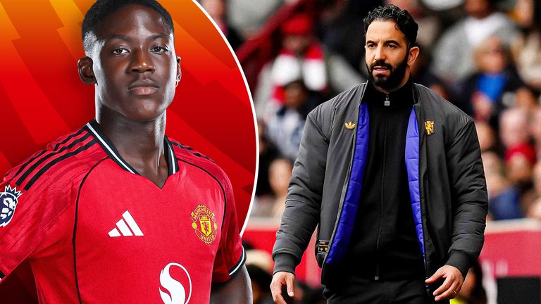 Kobbie MAinoo speaks to Sky Sports about his experience with Ruben Amorim at Man Utd