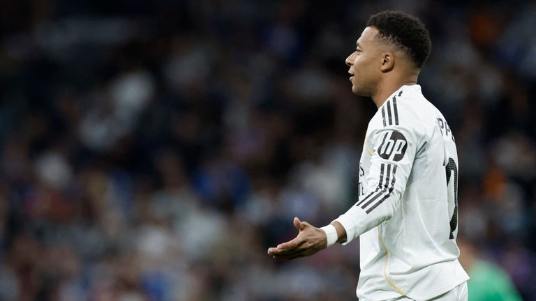 Kylian Mbappe was a 68th-minute substitute vs Real Oviedo - leading him to call himself Real Madrid's 'fourth-choice' forward