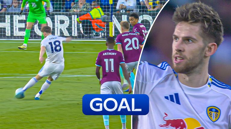 Stach hits Leeds in front.