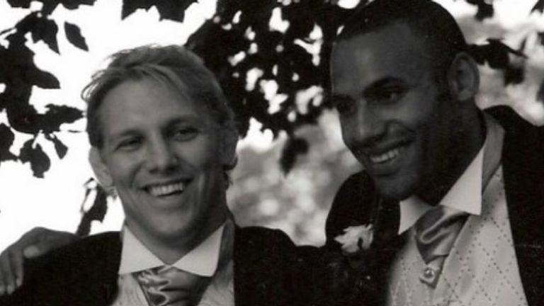 Lewis Moody (left) with Leon Lloyd