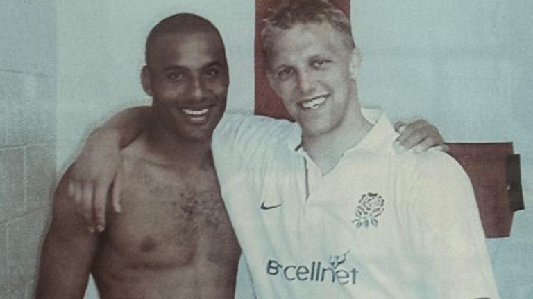 Lewis Moody (right) with Leon Lloyd