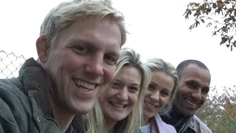 Lewis Moody (left) with Leon Lloyd (right)